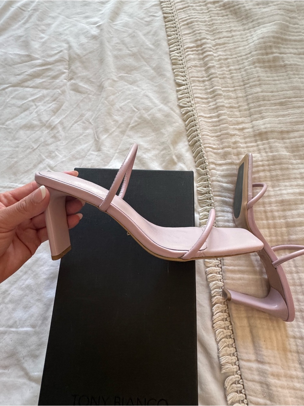 Tony Bianco Concord Sandal Mauve Block Heels